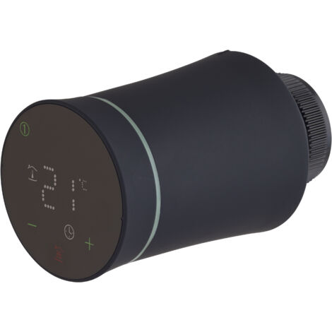 Tête de thermostatique connectée noire pour radiateur NOYON & THIEBAULT Noir (x3 têtes) (1/5)