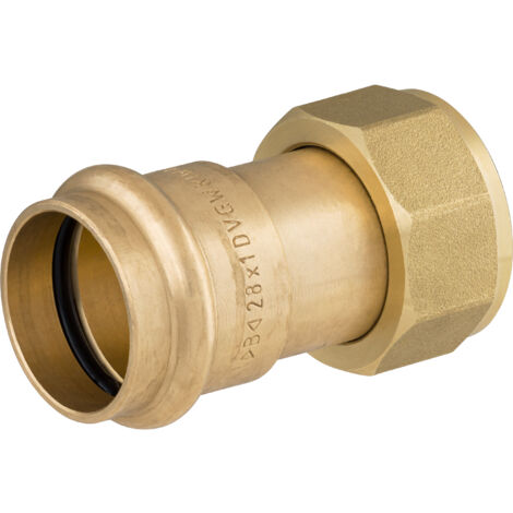 Manchon fileté femelle écrou libre à sertir pour tube cuivre  NOYON & THIEBAULT Ø28 - F26x34 (1')