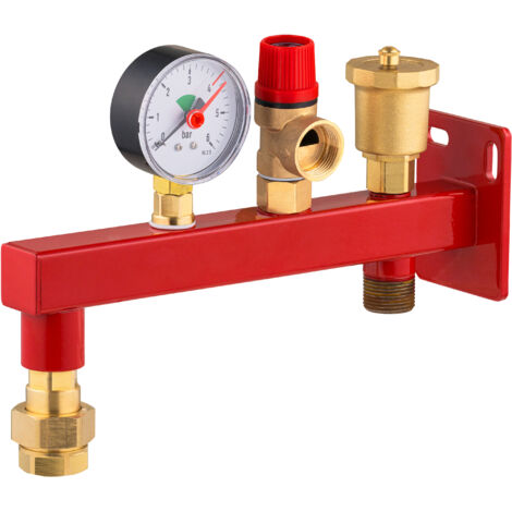 Console équipée pour vase d’expansion de chaudière NOYON & THIEBAULT avec valve d'isolement