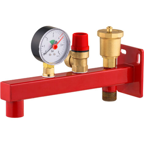 Nt Noyon & Thiebault – Console murale pour vase d'expansion – Acier robuste – Température max 110°C – Compatible chaudières murales et au sol