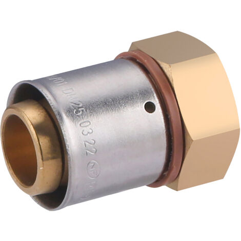 Raccord femelle écrou libre à sertir pour tube PER NOYON & THIEBAULT Ø25 - F20x27 (3/4) (1/5)