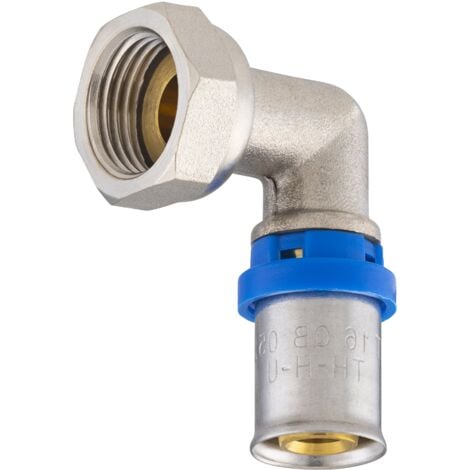 Coude femelle écrou libre à sertir pour tube multicouche  NOYON & THIEBAULT Ø16 - F15X21 (1/2)