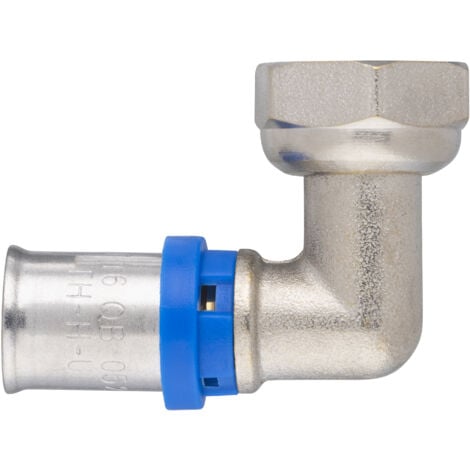 Coude femelle écrou libre à sertir pour tube multicouche  NOYON & THIEBAULT Ø16 - F15X21 (1/2)