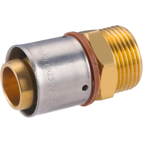 Raccord mâle à sertir pour tube PER  NOYON & THIEBAULT Ø25 - M20x27 (3/4) (1/5)