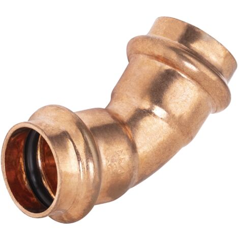 Coude 45° femelle à sertir pour tube cuivre NOYON & THIEBAULT Ø22 (1/3)