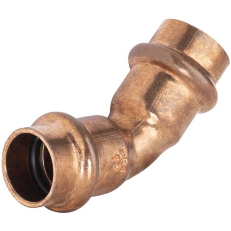 Coude 45° femelle à sertir pour tube cuivre NOYON & THIEBAULT Ø15 (1/3)