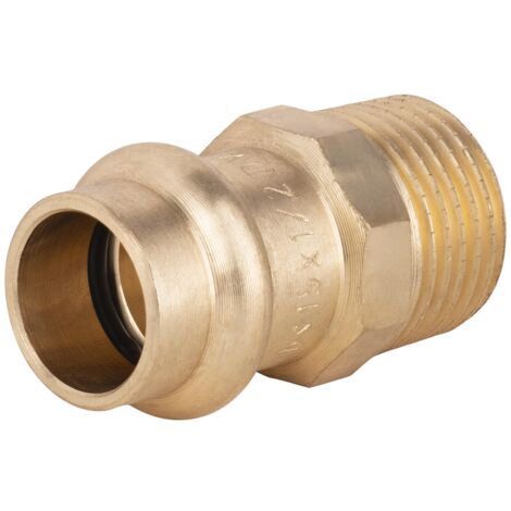 Manchon fileté mâle à sertir pour tube cuivre  NOYON & THIEBAULT Ø15 - M15x21 (1/2)