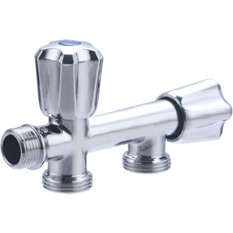 Robinet Double droit pour machine à laver NOYON & THIEBAULT M1/2 - M3/4