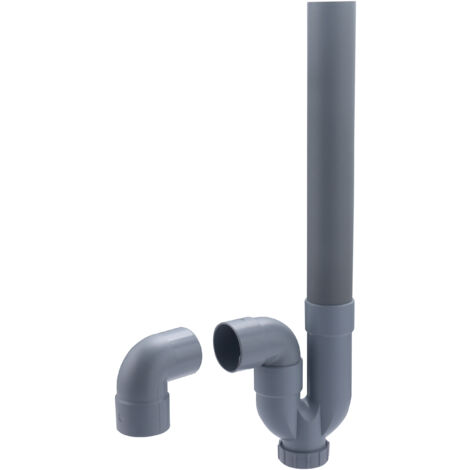 Noyon & Thiebault – Siphon de machine à laver – Sortie horizontale et verticale – Tube PVC Ø40mm – Coude 90° en ABS – Étanchéité optimale