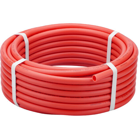 Noyon & Thiebault – Tube PER nu rouge Ø20mm – Longueur 25 mètres – Alimentation en eau potable – Compatible chauffage au sol et radiateurs haute température