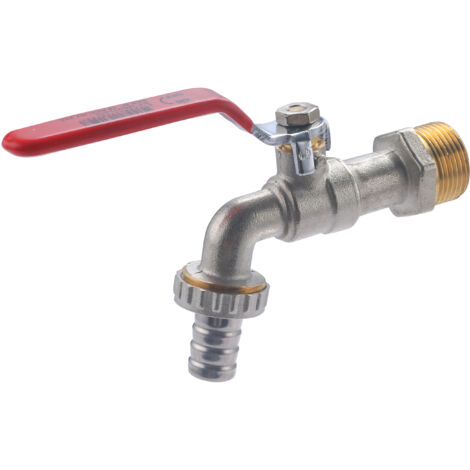 Noyon & Thiebault – Robinet extérieur 1/4 de tour – Raccord au nez mâle 20x27 – Ouverture rapide – Pour tuyaux d'arrosage diamètre 15 mm