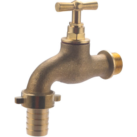 Robinet de jardin à clapet avec raccord au nez NOYON & THIEBAULT M15x21 (1/2)- M20x27 (3/4)- Ø19