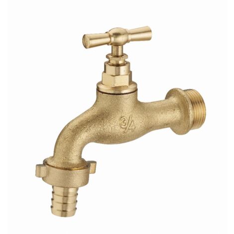 Robinet de jardin à clapet + raccord au nez M3/4' (20x27) sortie M1' (26x34) / NOYON & THIEBAULT - Ø 19 mm - 1151-2026L1