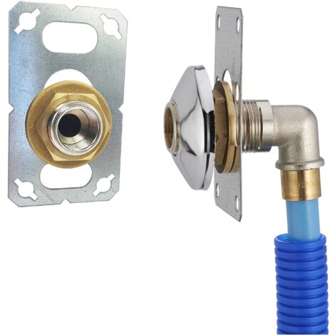 Noyon & Thiebault – Platine FIXSYSTEM pour robinet mural simple – Raccord PER à glissement Ø12 – Sortie femelle 1/2' pour robinet standard