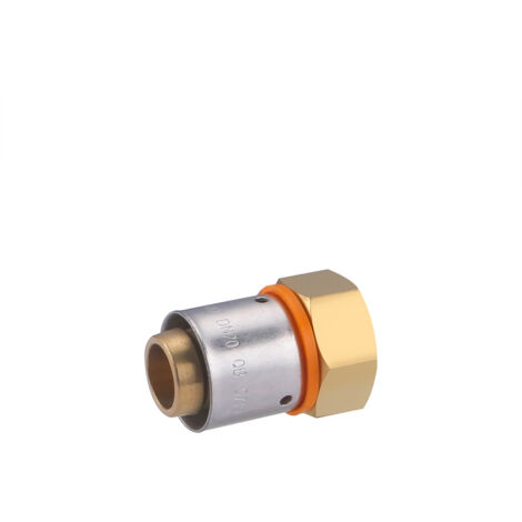 Noyon & Thiebault – Raccord femelle écrou libre à sertir pour tube PER Ø20 – Filetage F20x27 (3/4) – Laiton – Installation facile avec écrou libre
