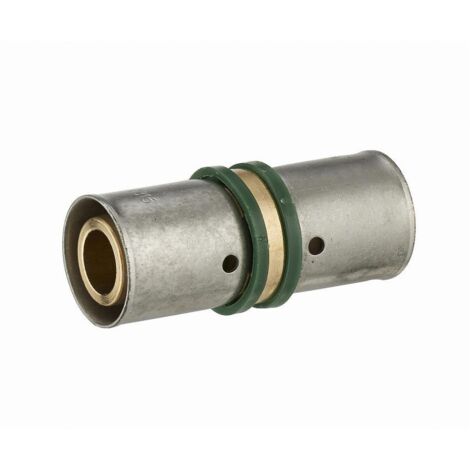 Noyon & Thiebault – Raccord laiton à sertir pour tube PER Ø16 – Jonction égale – Résistance jusqu'à 6 bar – Conforme norme NF – Pour circuits eau chaude/froide (1/5)