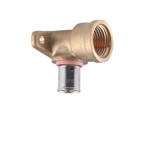 Noyon & Thiebault – Coude applique à sertir pour tube PER Ø12 – Filetage mâle 15x21 (1/2) – Pression max 6 bar – Température 5°C à 90°C - F15x21 (1/5)