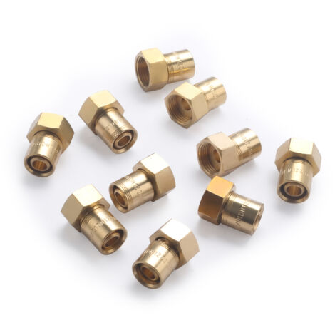 Raccord femelle écrou libre à glissement pour tube PER  NOYON & THIEBAULT Ø12 - F12x17 (3/8)x10 raccords