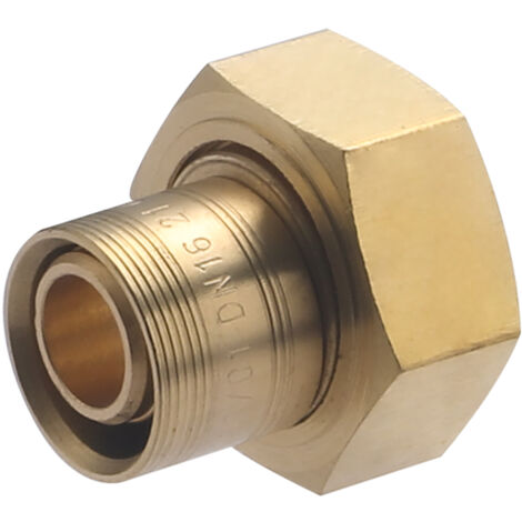 Noyon & Thiebault – Raccord laiton femelle écrou libre à glissement pour tube PER Ø16 – F20x27 (3/4) – Résiste à 6 bar et 90°C – Conforme norme NF