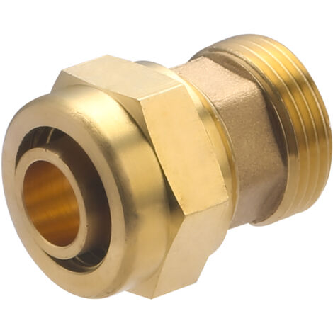Raccord droit à compression pour tube PER NOYON & THIEBAULT - Ø 20 mm à visser mâle M3/4' (20x27) - P20-18920L1