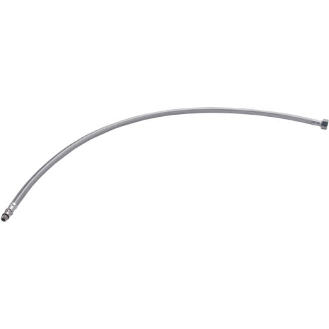 Noyon & Thiebault – Flexible sanitaire 80 cm – Entrée femelle 12x17 – Sortie mâle 10x100 – Diamètre intérieur 8 mm – Pression 10 Bar – EPDM renforcé inox