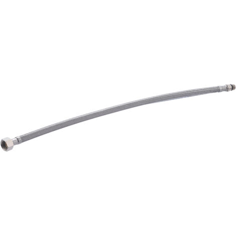 Noyon & Thiebault – Flexible sanitaire mâle/femelle 50 cm – Entrée 3/8 (12x17) – Sortie mâle 12x100 – Tube EPDM avec tresse inox – Pression 10 Bar - M12x100