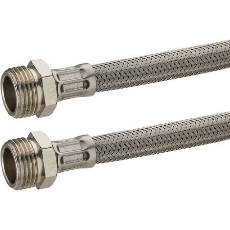 Flexible inox DN16 avec raccords laiton femelle tournant 3/4 - 291