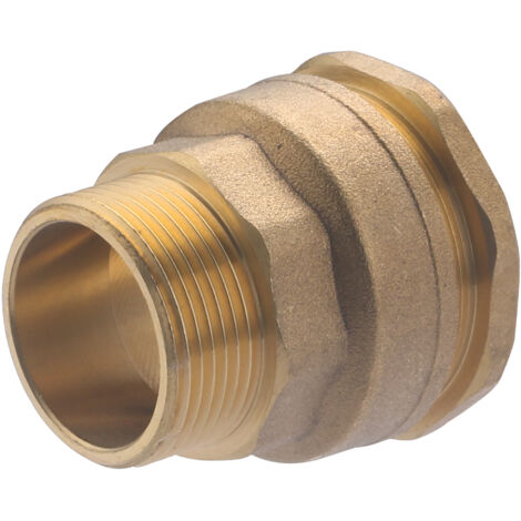 Noyon & Thiebault – Raccord mâle laiton pour tube polyéthylène Ø40 – Sortie mâle M33x42 (1'1/4) – Pression max 10 bar – Joint torique NBR inclus