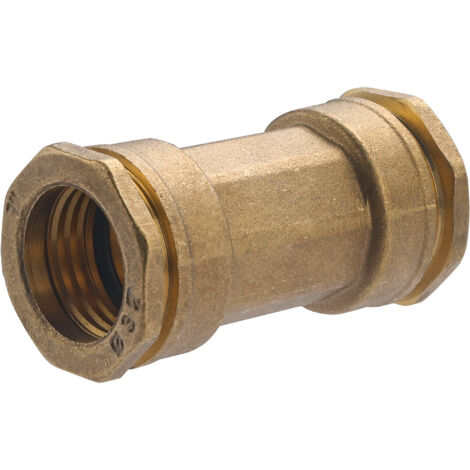 Noyon & Thiebault – Manchon de réparation laiton pour tuyau polyéthylène Ø32 – Raccord à compression – Pression 10 bar – Température -20°C à 120°C