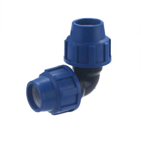 Noyon & Thiebault – Coude égal plastique Ø32 – Raccord PE 90° – Pression max 16 bar – Joint torique inclus – Pour circuits d'alimentation en eau