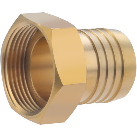 Raccord femelle laiton cannelé PTR NOYON & THIEBAULT Ø sur crans 35.5 - tuy. PE Ø40 - Femelle 33x42