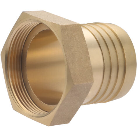 Raccord femelle laiton cannelé PTR  NOYON & THIEBAULT Ø sur crans 55.5 - tuy. PE Ø63 - Femelle 50x60