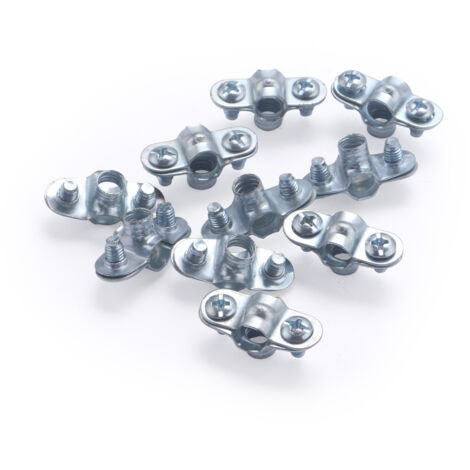 Noyon & Thiebault – Collier de fixation murale en acier pour tube cuivre Ø8mm – Système de serrage à vis – Lot de 10 colliers pour installation fiable