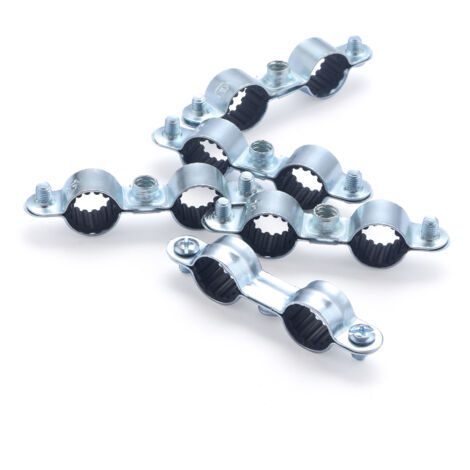 Collier de fixation double isophonique pour tube cuivre  NOYON & THIEBAULT Ø12 x5 colliers