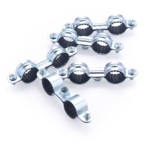 Collier de fixation double isophonique pour tube cuivre  NOYON & THIEBAULT Ø14 x5 colliers