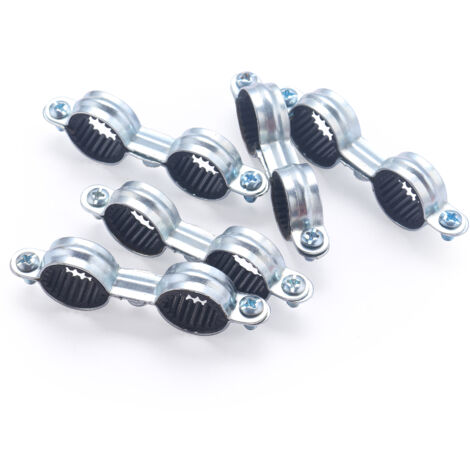Collier de fixation double isophonique pour tube cuivre  NOYON & THIEBAULT Ø18 x5 colliers