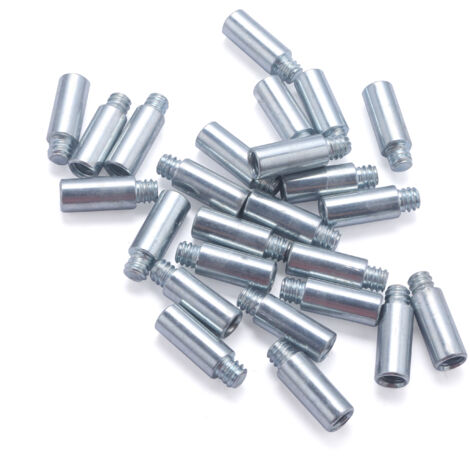 Noyon & Thiebault – Rallonge de patte à vis pour collier de tube cuivre – Longueur 20 mm – Acier pour filetage plomberie – Lot de 25 allonges