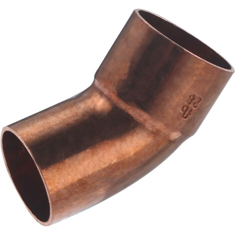 Coude 45° mâle femelle égal à souder pour tube cuivre NOYON & THIEBAULT Ø28 (1/4)