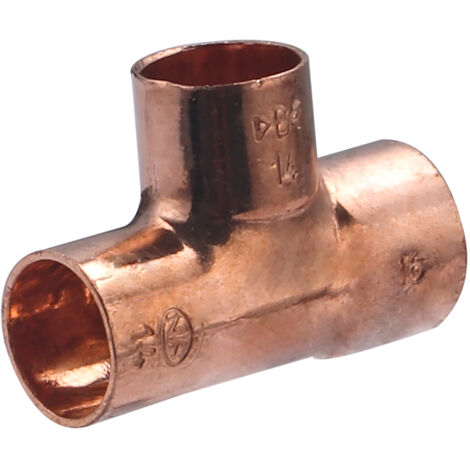 Té femelle réduit à souder pour tube cuivre  NOYON & THIEBAULT Ø16 - Ø14 - Ø14