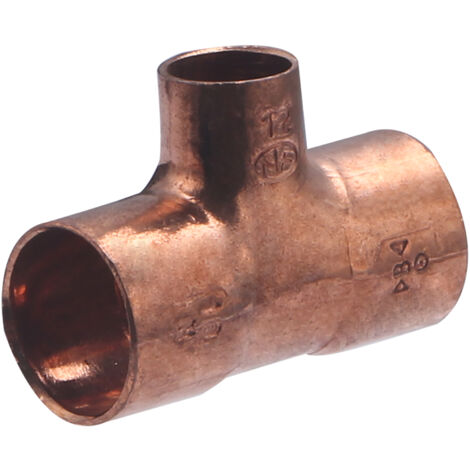 Té femelle réduit à souder pour tube cuivre NOYON & THIEBAULT Ø18 - Ø12 - Ø18