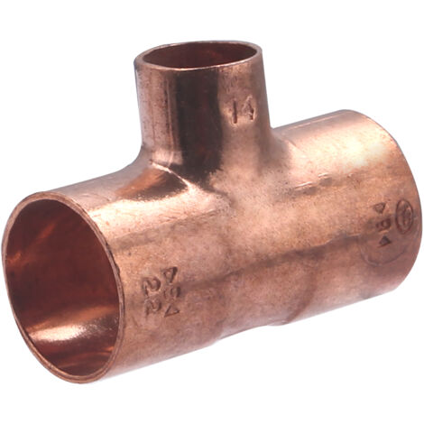 Té femelle réduit à souder pour tube cuivre  NOYON & THIEBAULT Ø22 - Ø14 - Ø22