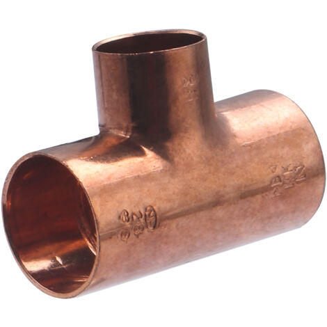 Té femelle réduit à souder pour tube cuivre  NOYON & THIEBAULT Ø28 - Ø22 - Ø28 (1/4)