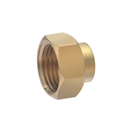 Noyon & Thiebault – Raccord laiton double femelle réduit à visser – Filetage femelle 15x21 et 08x13 – Pression max 10 bar – Pour installations eau potable et chauffage (1/4)