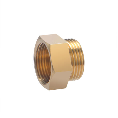 Noyon & Thiebault – Raccord laiton mâle femelle égal 3/4' (20x27) – Pression max 10 bar – Température 5°C à 90°C – Pour plomberie et chauffage - 167-20L1 (1/4)
