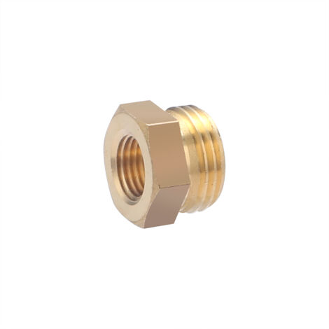 Noyon & Thiebault – Raccord laiton mâle femelle à visser – Filetage 15x21 mm et 08x13 mm – Pression max 10 bar – Température 5°C à 90°C
