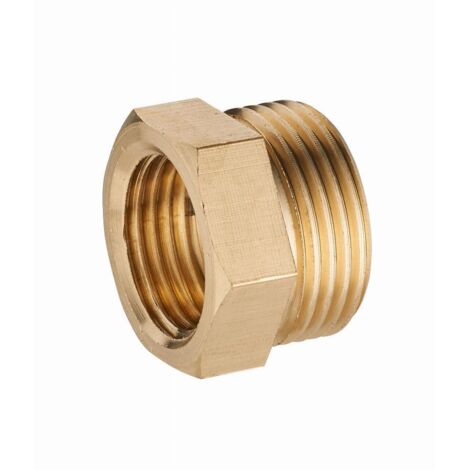 Noyon & Thiebault – Mamelon laiton mâle – femelle réduit M1/2' (15x21) – F3/8 (12x17) – Raccord à visser pour raccords mâles et femelles