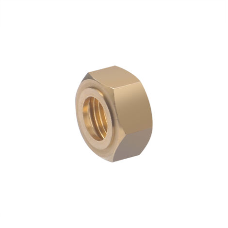 Ecrou 6 pans pour collet battu laiton à visser NOYON & THIEBAULT Ø10 - F12x17 (3/8) (1/4)