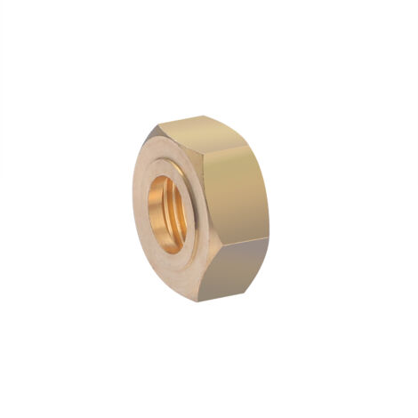 Ecrou 6 pans pour collet battu laiton à visser NOYON & THIEBAULT Ø14 - F20x27 (3/4) (1/4)