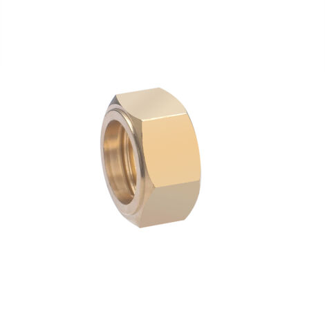 Ecrou 6 pans pour collet battu laiton à visser NOYON & THIEBAULT Ø16 - F15x21 (1/2) (1/4)