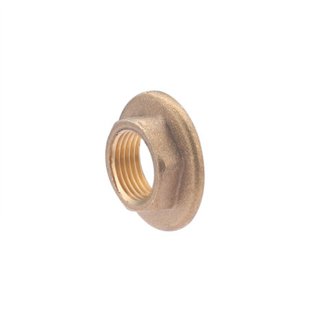 Noyon & Thiebault – Contre-écrou à plateau laiton à visser 12x17 – Raccord femelle pour installations eau potable et chauffage – Étanchéité par joints fibres